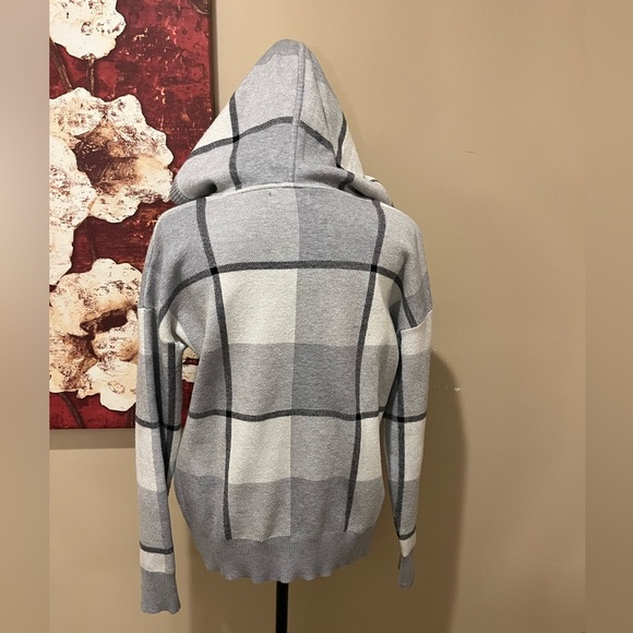 Rachel Roy Plaid Hooded Sweater, size S - Picture 5 of 7